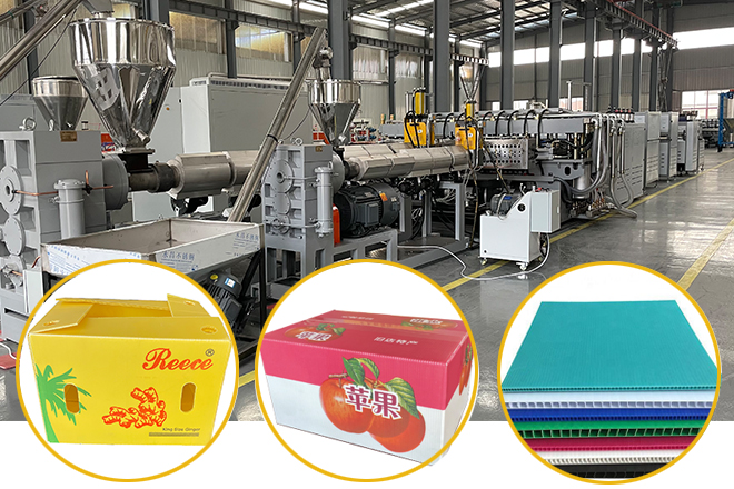 PP Corrugated Sheet Box Carton Machine